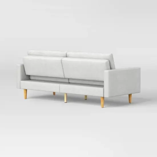 MidCentury Modern 78" Futon Sofa Light Gray - Room Essentials&trade; image {3}