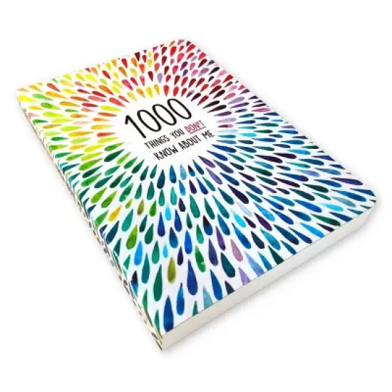1000 Things You Don't Know About Me Activity Journal - Piccadilly: Guided Diary, Multicolor, Lay-Flat, 204 Pages image {1}