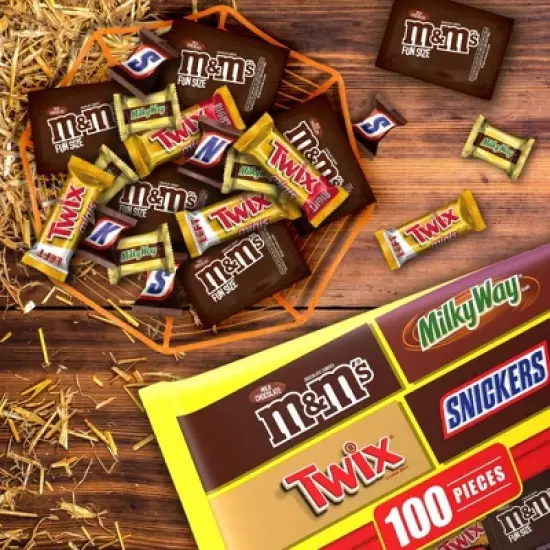 M&M's, Twix, Snickers, Milky Way Halloween Chocolate Variety Pack - 34.44oz/100ct image {3}