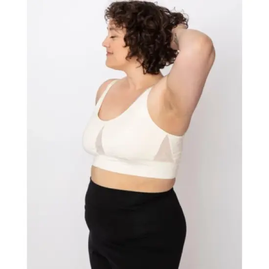 AnaOno Women's Post-Surgery Soft Leslie Leisure Bralette Black - Large image {3}