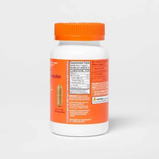 Psyllium Fiber Supplement Capsules - 160ct - up&up&trade; image {2}