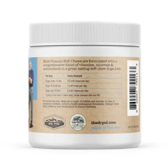 Dr. Pol Chewable MultiVitamins for Dogs 60 Count image {2}