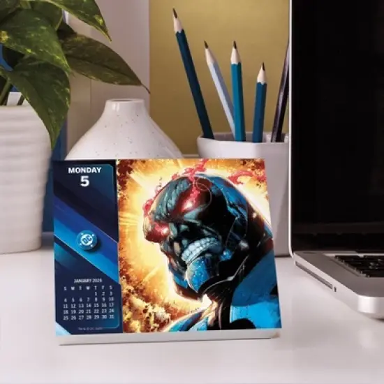 Trends International 2026 DC Comics Dayata Time 6.12"x5.37" Box Calendar image {8}