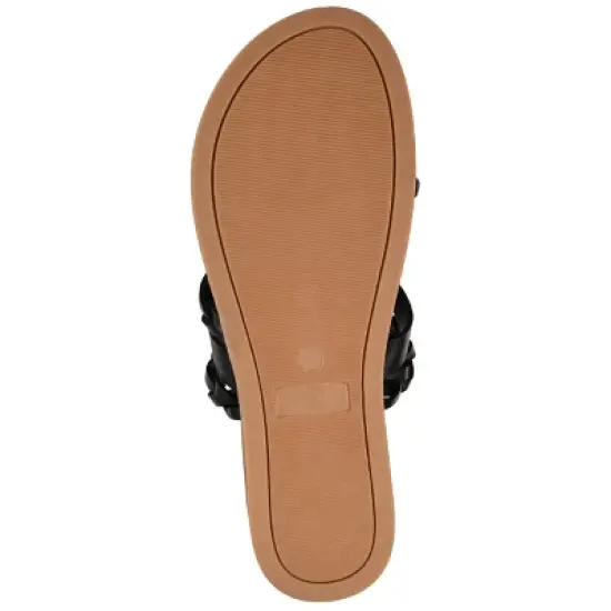 Journee Collection Womens Colette Slide Flat Sandals image {4}