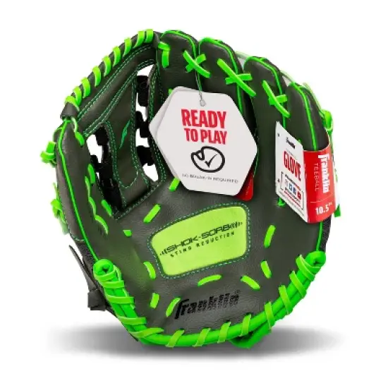 Franklin Sports Infinite Web Teeball Gloves 10.5" - Lime image {2}