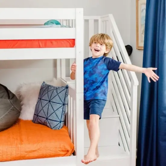 Max & Lily Twin over Twin Staircase Bunk Bed image {4}