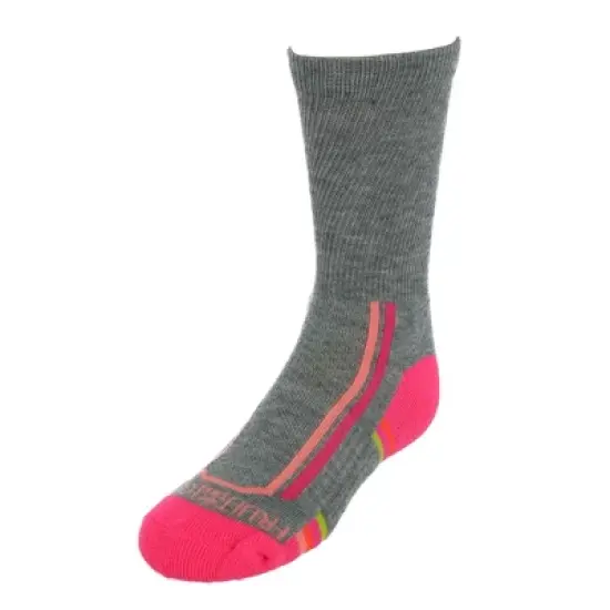 Fruit of the Loom Girl's Active Cushioned Crew Socks (6 Pack) image {3}