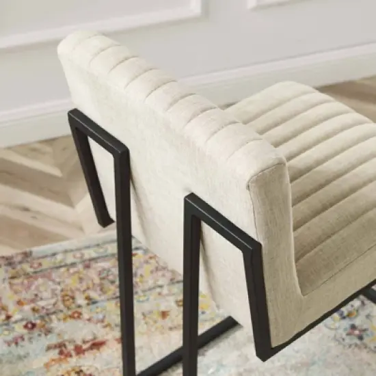 Indulge Channel Tufted Fabric Counter Height Barstool - Modway image {5}