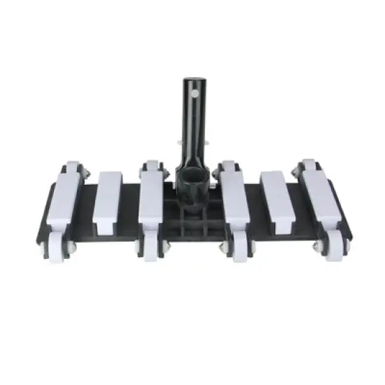 Pool Central Flexible Weighted Vacuum Head with Aluminum Handle 14" - White/Black image {1}