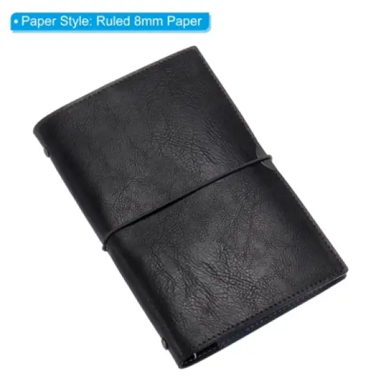 Unique Bargains PU Leather Refillable Magnetic Buckle Notebook image {2}