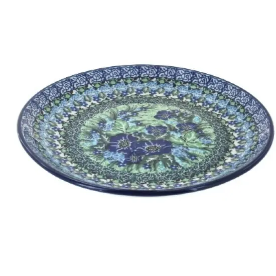 Blue Rose Polish Pottery Ceramika Artystyczna Dessert Plate image {21}