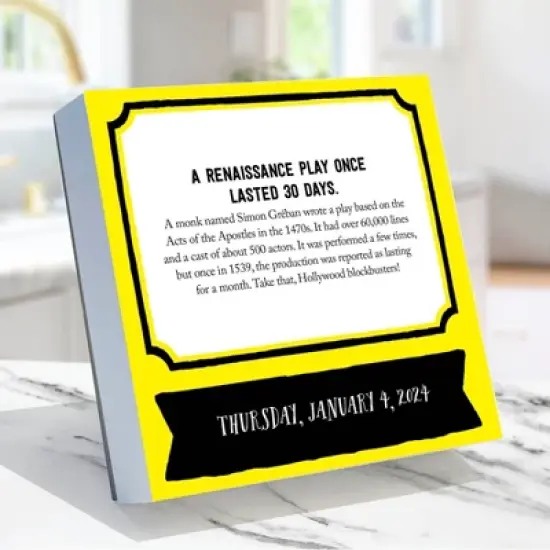 TF Publishing 2024 Daily Desktop Calendar 5.25"x5.25" Insane But True image {1}