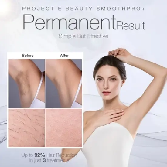 Project E Beauty SmoothPro+ IPL Laser Hair Removal Device | FDA Cleared Laser Hair Removal Device | Intense Pulsed Light | Permanent Hair Reduction image {6}