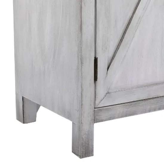 Farmhouse Wood Rectangular Sideboard White - Olivia & May image {4}