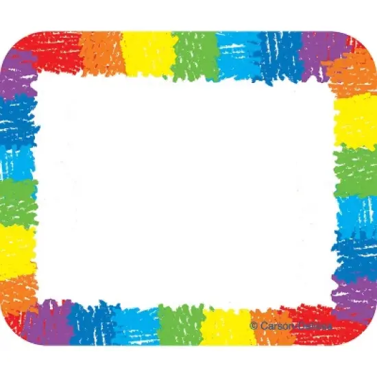 Carson Dellosa Education Name Tags, Rainbow: Kid-Drawn, 40 Per Pack, 6 Packs image {1}