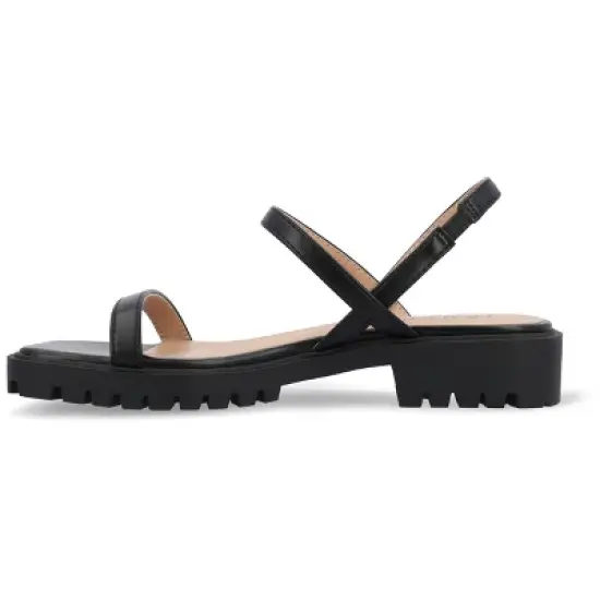 Journee Collection Womens Nylah Slim Platform Sling Back Sandals image {1}