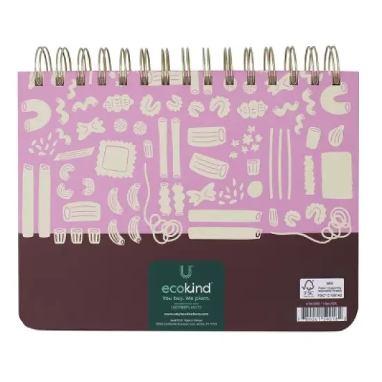 Continental Accessory Weekly Meal Planner Twin Wire Texture Hard Cover Journal 6.75"x8" 128 Sheets image {2}