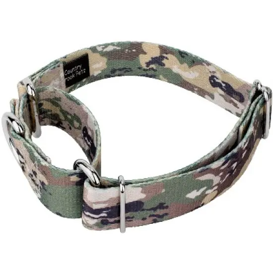 Country Brook Petz Mountain Viper Camo Martingale Dog Collar image {1}