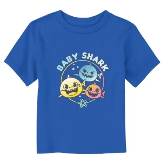 Toddler's Baby Shark Family Circle T-Shirt image {4}