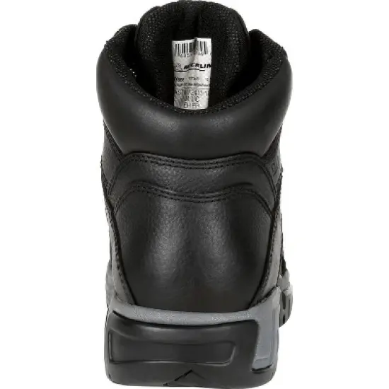 Men's Michelin HydroEdge Steel Toe Puncture-Resistant Waterproof Work Boot, XHY866, Black, Size 12 image {3}