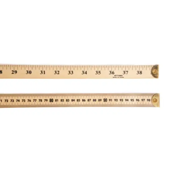 Charles Leonard Ruler, 39" Meter Stick with Metal End image {1}