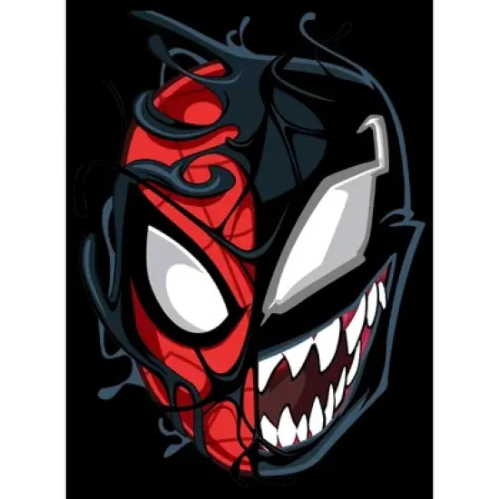 Boy's Marvel Spider-Man Venom Mask Split T-Shirt image {1}