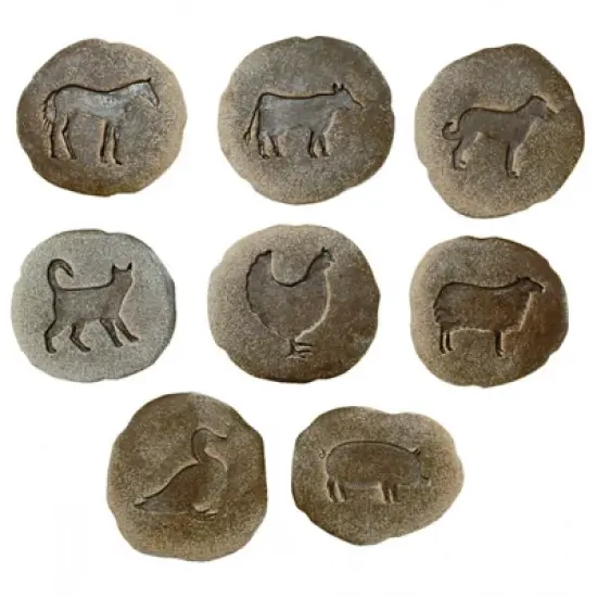 Yellow Door Farmyard Footprints  - Set of 8 image {1}