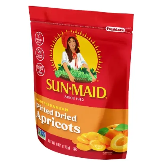 Sun-Maid Mediterranean Dried Apricots Bag - 6oz image {3}