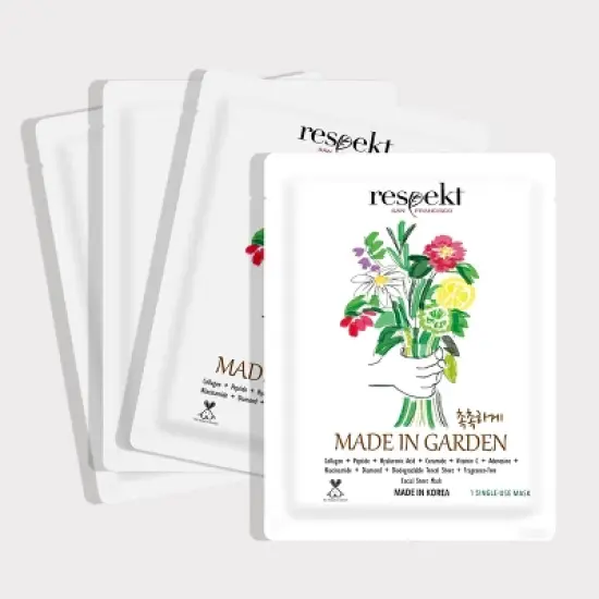 RESPEKT Age Care Face Sheet Mask: Collagen, Peptide, Ceramide, Hyaluronic Acid, Diamond Powder, Niacinamide, 4 Pack image {9}