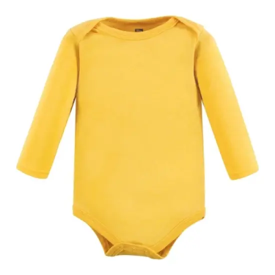 Hudson Baby Unisex Baby Cotton Long-Sleeve Bodysuits, Happy Planets 7-Pack image {7}