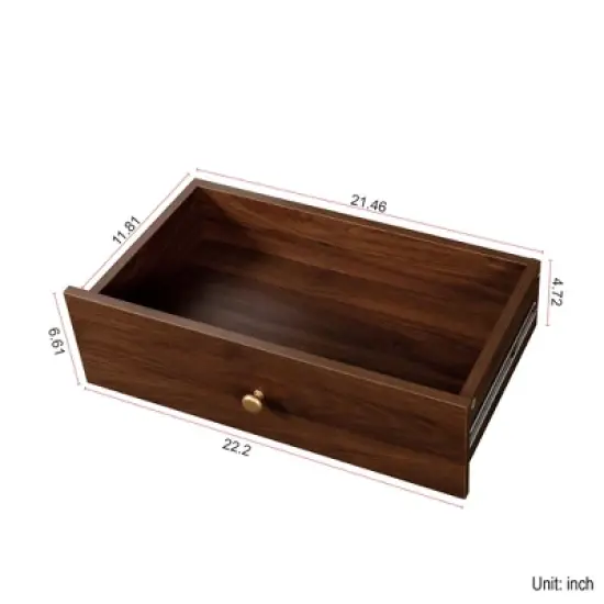 Gulches Farmhouse Kitchen Pantry Hutch Cabinet - Freestanding Buffet Sideboard, Microwave Stand & Coffee Bar Cabinet image {6}