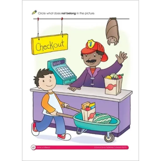 School Zone Same or Different Workbook - (Paperback) image {5}