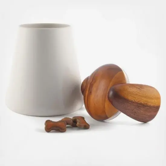 nambe Dog Treat Jar image {1}