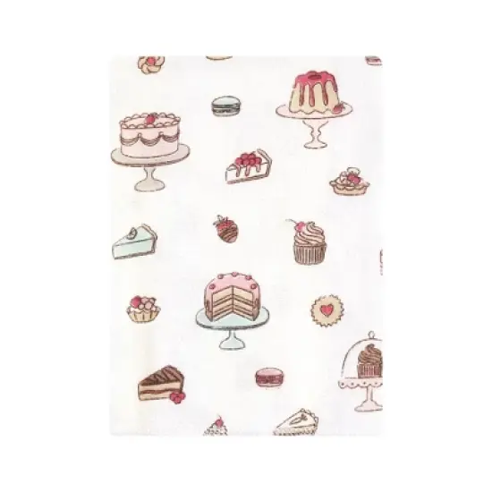 Hudson Baby Infant Girl Cotton Flannel Burp Cloths Bundle, Sweet Bakery, One Size image {2}