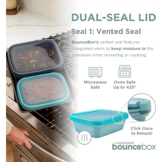 U Konserve Silicone Leak Proof Bento Bounce Box (Set of 2) image {4}