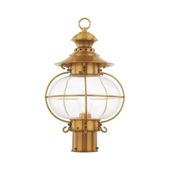 Livex Lighting Harbor 1 - Light Post Light in  Flemish Brass image {5}