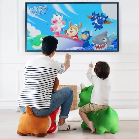 iPlay, iLearn Bouncy Triceratops Bouncy Pals Hopping Animal image {5}