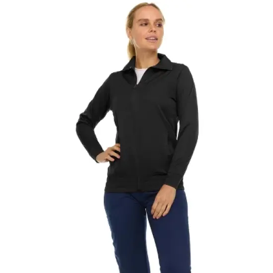 Medichic Scrub Jackets for Woman, Zip Front Nurse Jacket, 4-Way Stretch Fabric Warm Up Coat image {5}