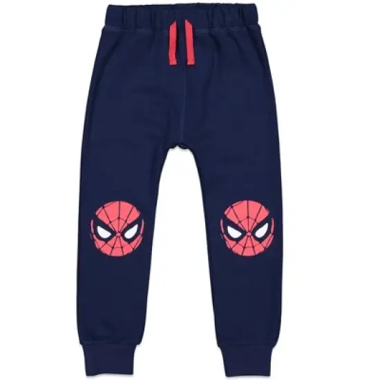 Marvel Avengers Spider-Man Baby Zip Up Vest Puffer T-Shirt and Jogger Pants 3 Piece Outfit Set Infant to Big Kid image {4}