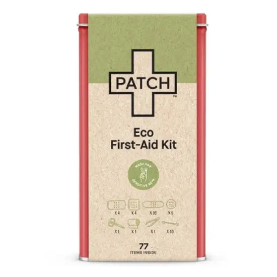 Patch Eco First Aid Kit, Travel Tin, 77 Count image {3}