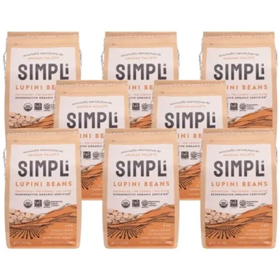 Simpli Lupini Beans - Case of 8/12 oz image {5}