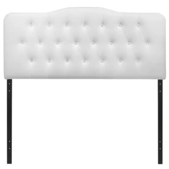 Annabel Full Upholstered Vinyl Headboard White - Modway image {3}