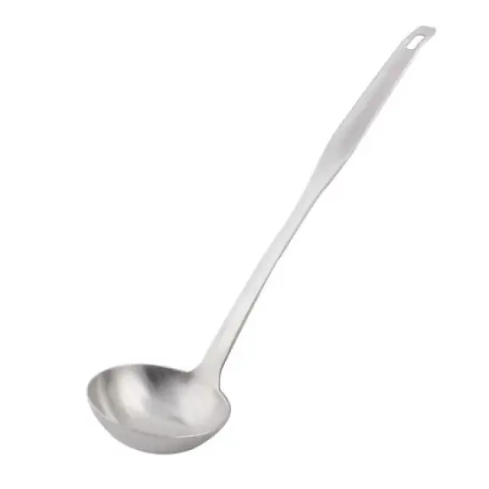 Unique Bargains Home Kitchenware Stainless Steel Soup Porridge Spoon Ladle 1 Pc image {3}