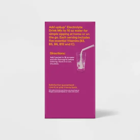 Hydration with Electrolytes Drink Mix - Passion Fruit - up&up&trade; image {3}