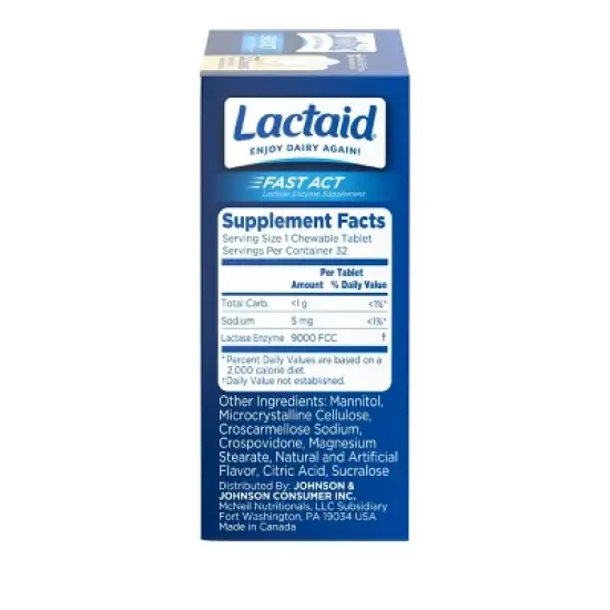 Lactaid Fast Act Lactose Relief Chewables - Vanilla - 32pk image {5}