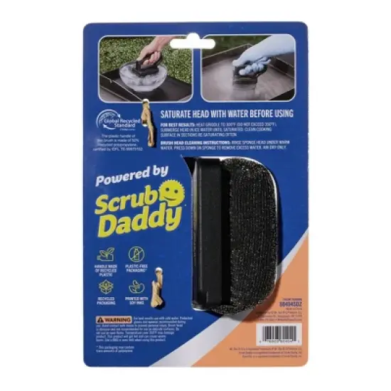 Scrub Daddy Griddle Steam Grill Cleaning Brush Black image {2}