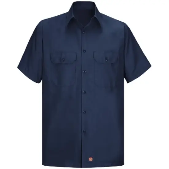 Red Kap&reg; Men's Short Sleeve Solid Rip Stop Shirt image {5}
