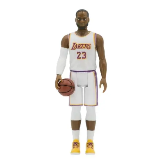 NBA Los Angeles Lakers 3.75" ReAction Action Figure - Lebron James Alternate image {1}