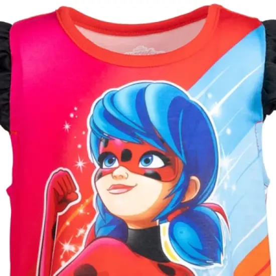 Miraculous Ladybug Girls Nightgown Pajamas Toddler to Big Kid image {4}