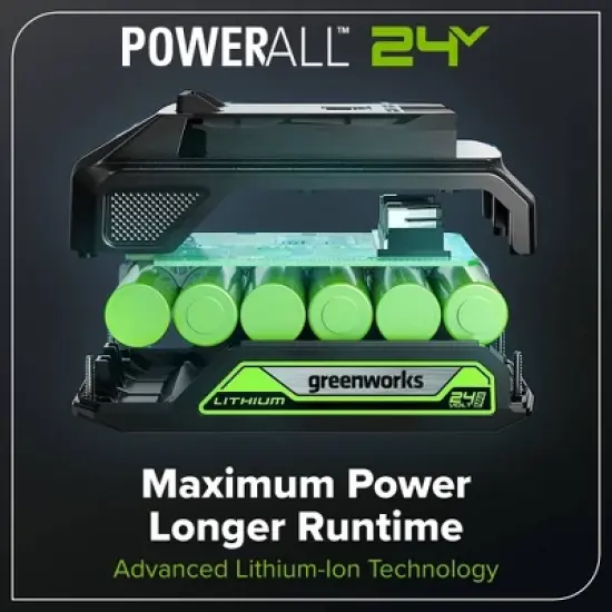 Greenworks POWERALL 24V 2Ah Battery image {2}